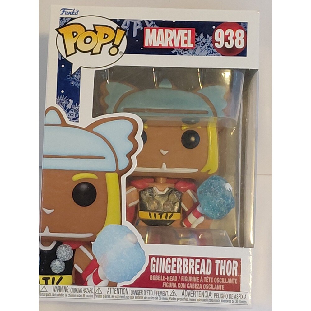 Funko Pop Marvel Holiday Gingerbread Thor 938 Christmas Vinyl Bobblehead New